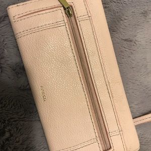 Pink fossil wallet
